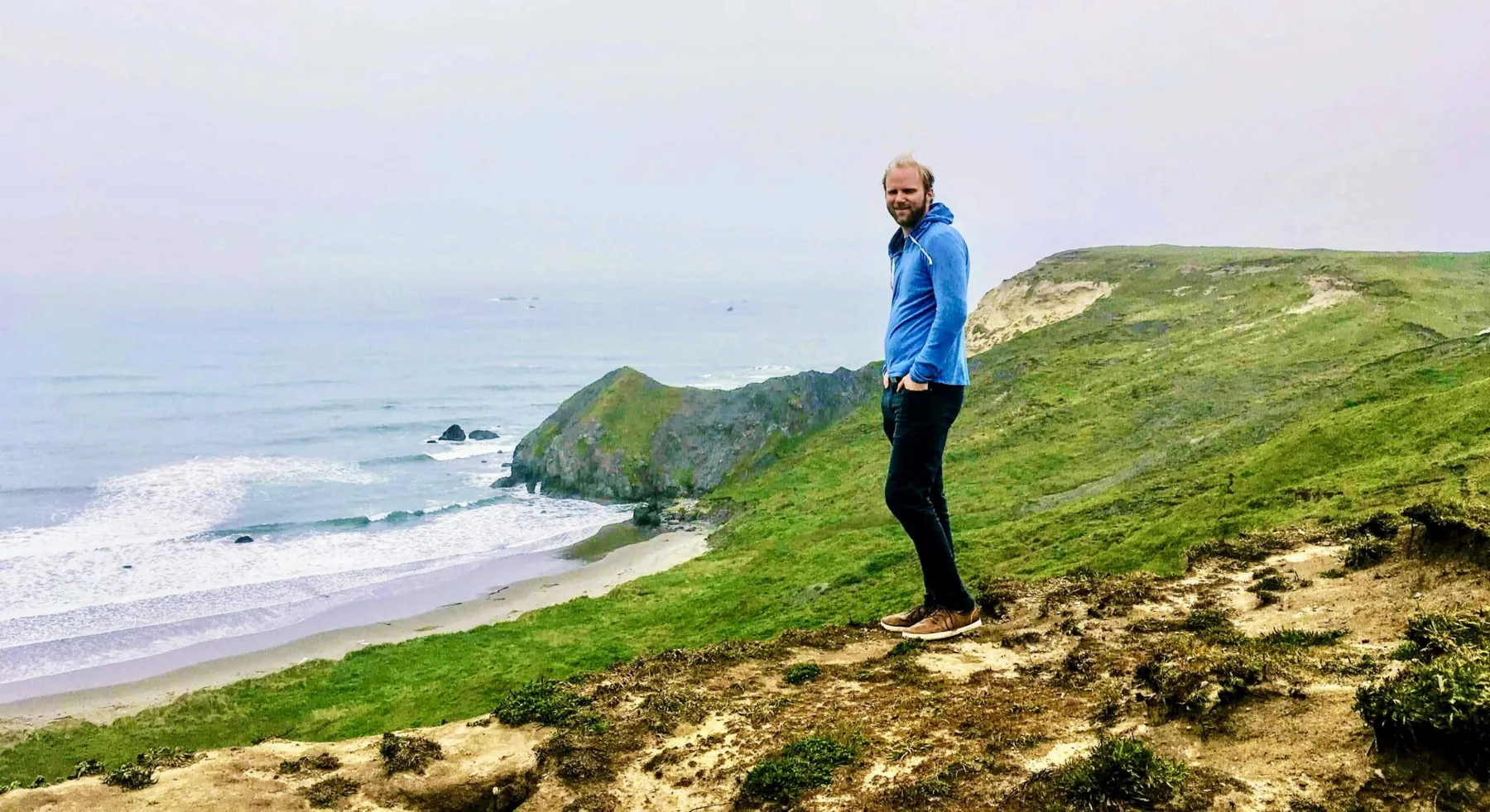 Dylan Raines overlooking the Oregon coast