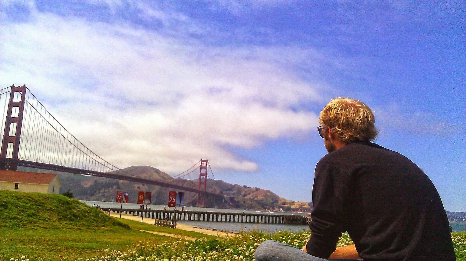 Looking toward the Golden Gate Bridge